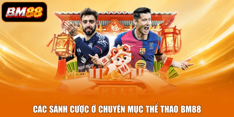 Các sảnh cược ở chuyên mục thể thao BM88