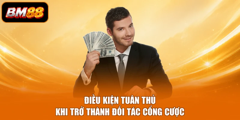 Điều kiện tuân thủ khi trở thành đối tác cổng cược