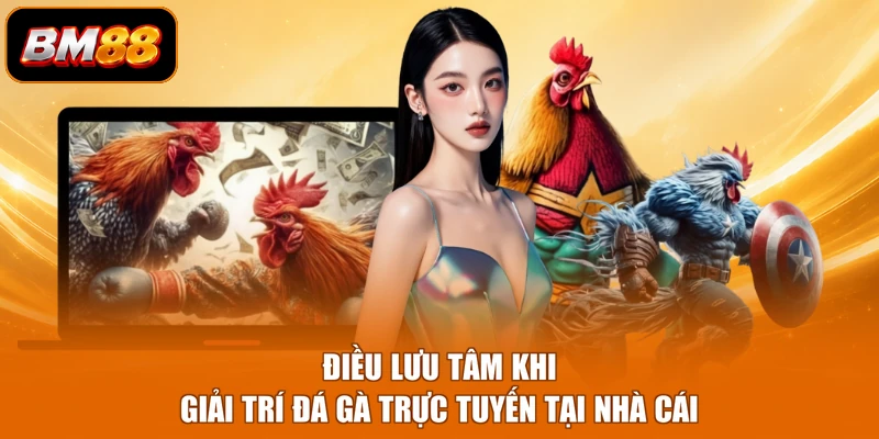 Điều lưu tâm khi giải trí đá gà trực tuyến tại nhà cái